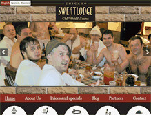 Tablet Screenshot of chicagosweatlodge.com